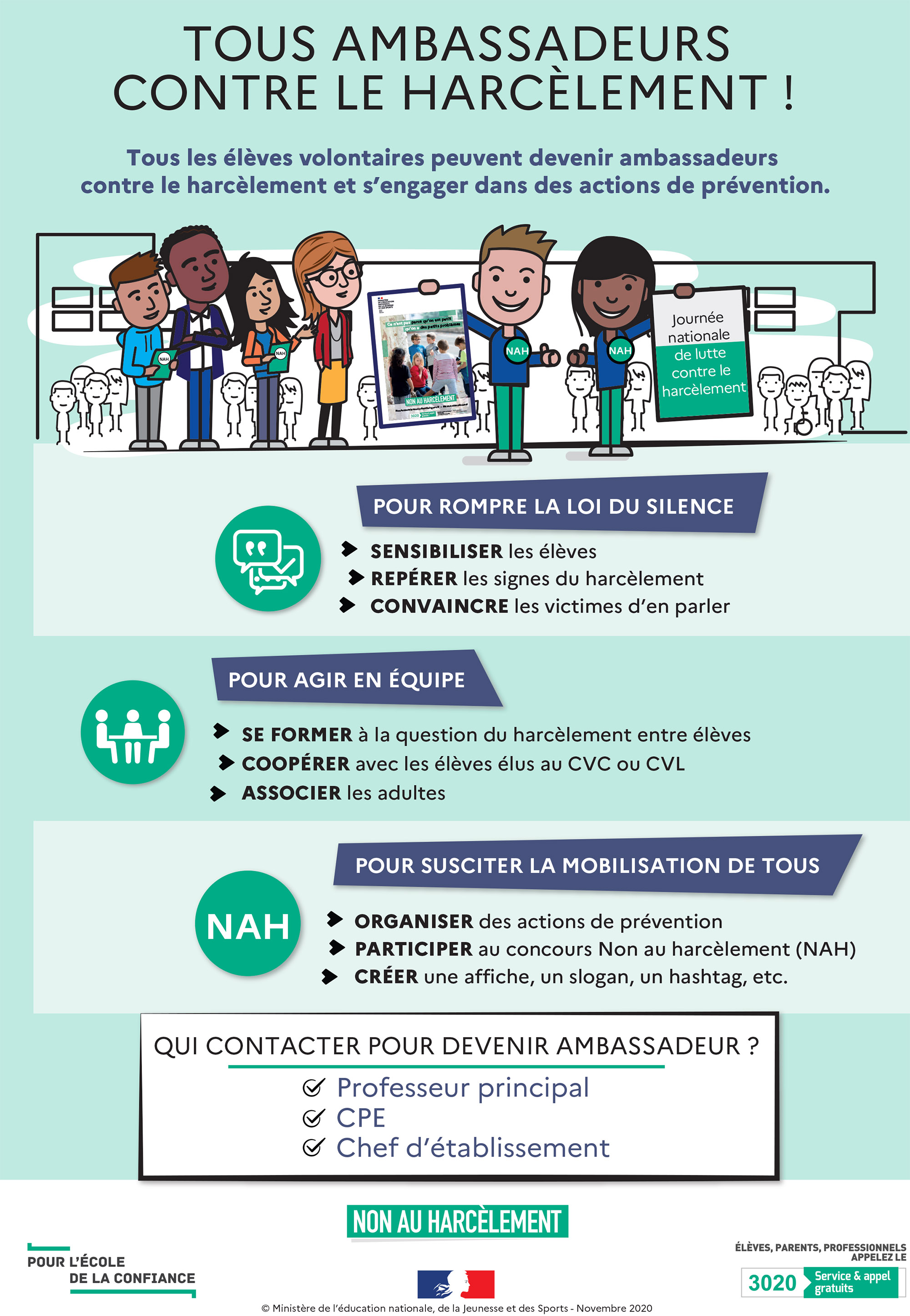 Tous ambassadeurs contre le harcèlement !