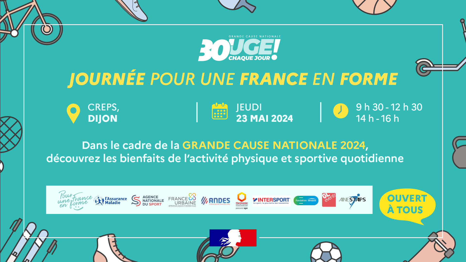 Une journée pour une France en forme | Dijon 23 mai 2024