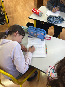 Visite rectrice | Dictée ELA à l'école primaire des Écorces | 13-10-2025