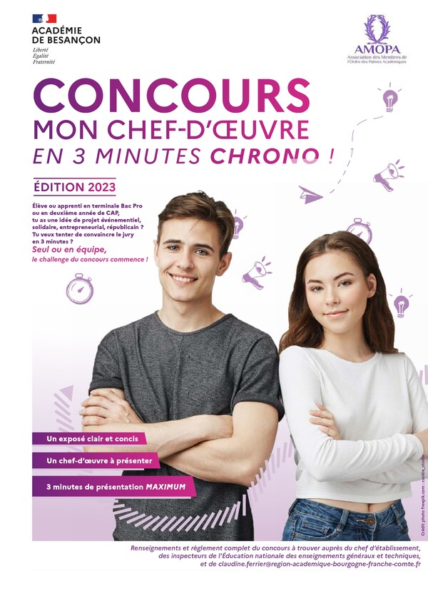 Mon chef d'oeuvre en trois minutes chrono !