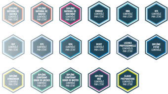 Labels des formations contrôlées par l'Etat